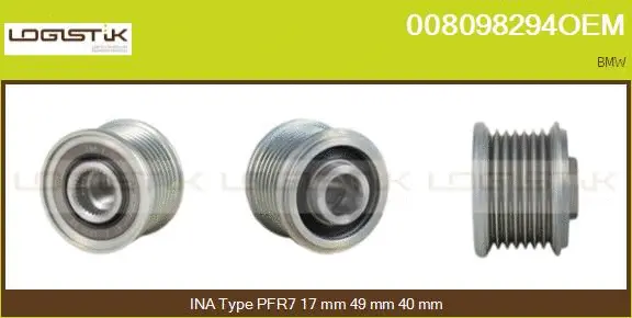 Belt Pulley, alternator (008098294OEM)