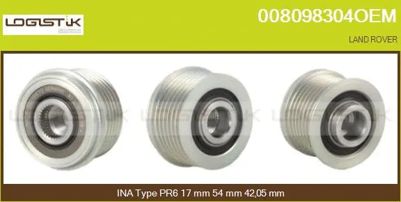 Belt Pulley, alternator (008098304OEM)