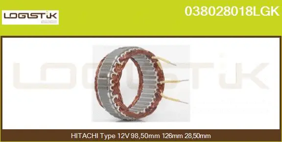 Stator, alternator (038028018LGK)
