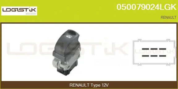 Switch, window regulator (050079024LGK)