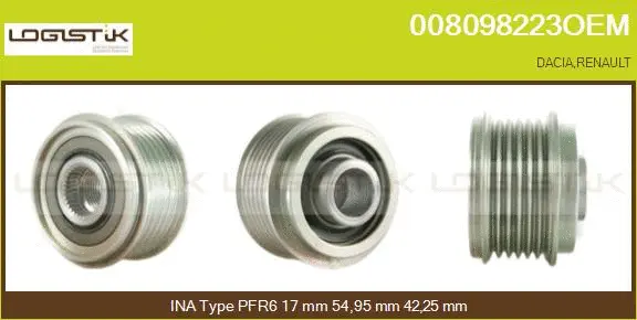 Belt Pulley, alternator (008098223OEM)