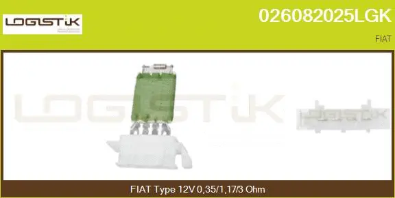 Resistor, interior blower (026082025LGK)