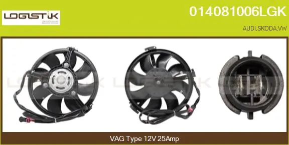 Electric Motor, radiator fan (014081006LGK)