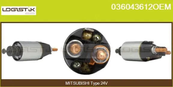 Solenoid Switch, starter (036043612OEM)