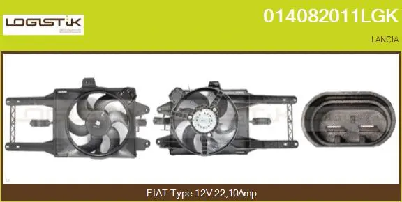 Electric Motor, radiator fan (014082011LGK)