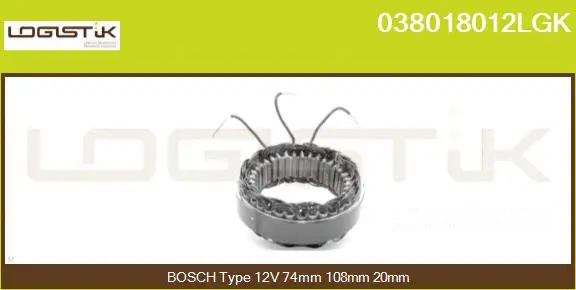 Stator, alternator (038018012LGK)