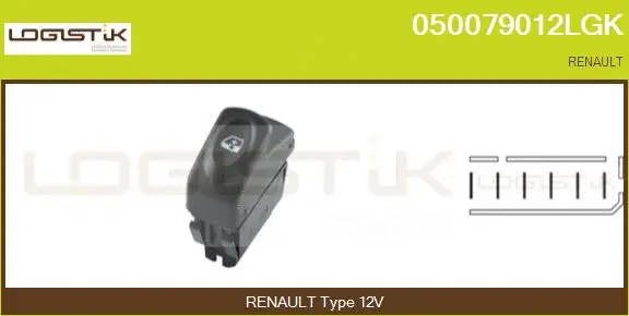 Switch, window regulator (050079012LGK)