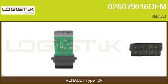 Resistor, interior blower (026079016OEM)