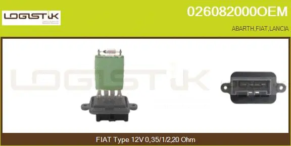 Resistor, interior blower (026082000OEM)