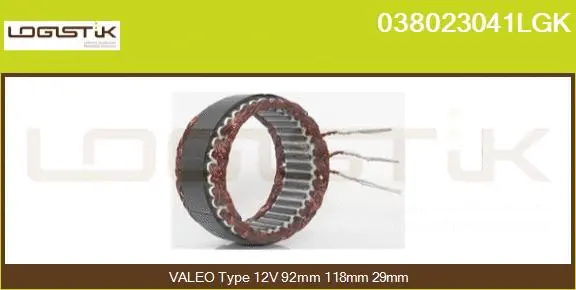 Stator, alternator (038023041LGK)