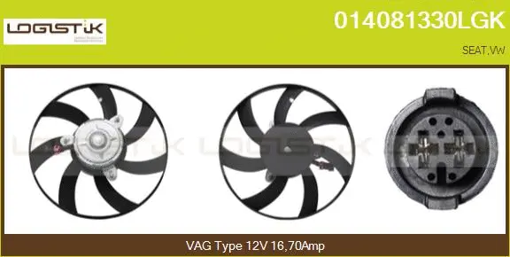 Fan, engine cooling (014081330LGK)