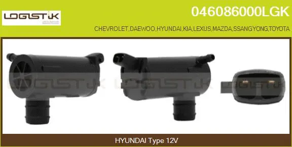 Washer Fluid Pump, window cleaning (046086000LGK)