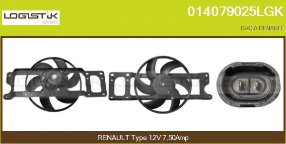 Electric Motor, radiator fan (014079025LGK)