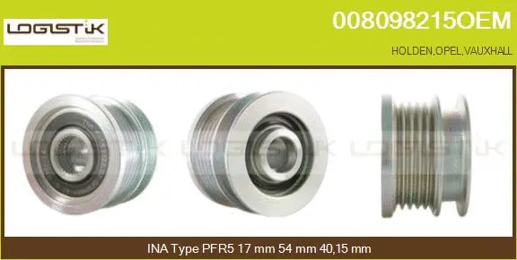 Belt Pulley, alternator (008098215OEM)