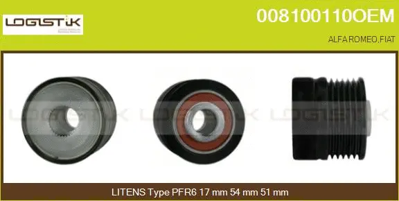 Belt Pulley, alternator (008100110OEM)