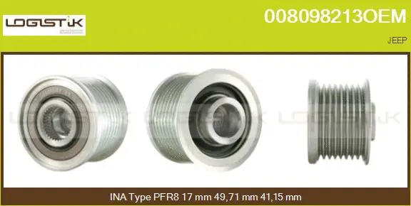 Belt Pulley, alternator (008098213OEM)