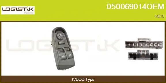 Switch, window regulator (050069014OEM)