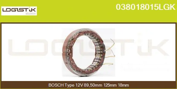 Stator, alternator (038018015LGK)