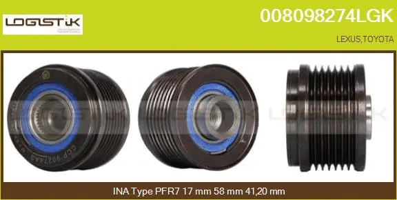 Belt Pulley, alternator (008098274LGK)