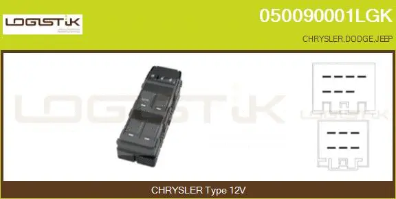 Switch, window regulator (050090001LGK)