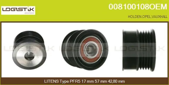 Belt Pulley, alternator (008100108OEM)