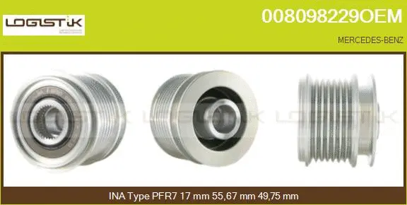 Belt Pulley, alternator (008098229OEM)