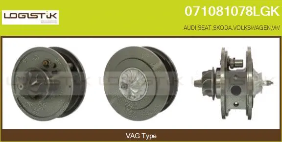 Core assembly, turbocharger (071081078LGK)