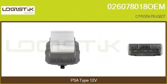 Resistor, interior blower (026078018OEM)