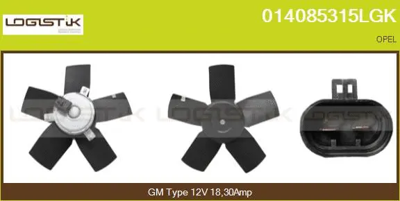 Fan, engine cooling (014085315LGK)