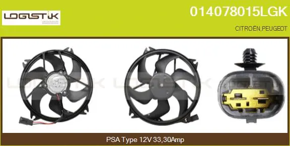 Electric Motor, radiator fan (014078015LGK)