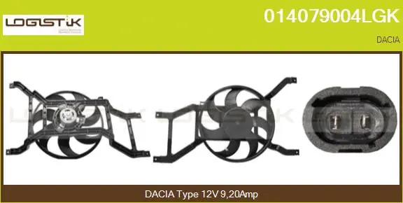 Electric Motor, radiator fan (014079004LGK)