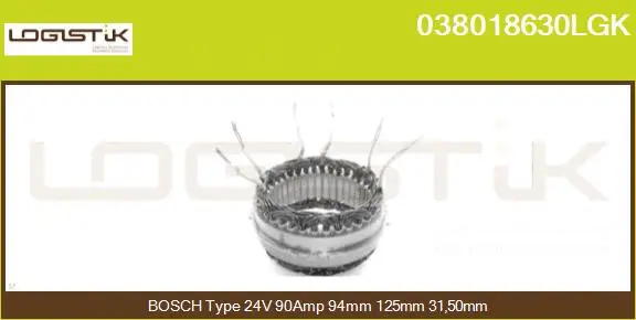 Stator, alternator (038018630LGK)