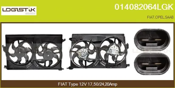 Electric Motor, radiator fan (014082064LGK)