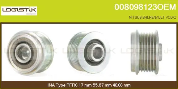 Belt Pulley, alternator (008098123OEM)