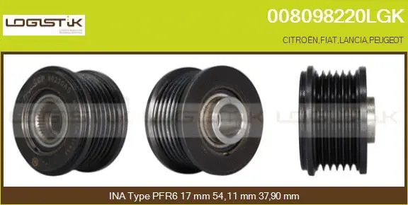 Belt Pulley, alternator (008098220LGK)