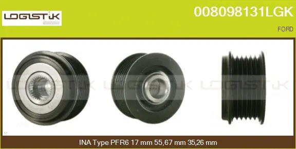 Belt Pulley, alternator (008098131LGK)