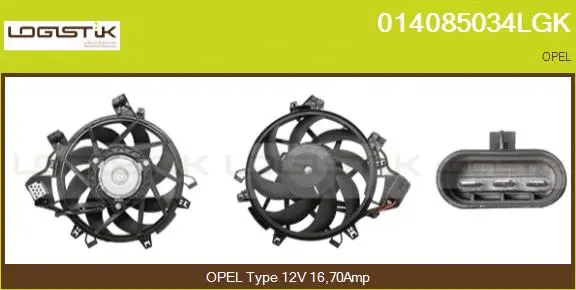 Electric Motor, radiator fan (014085034LGK)