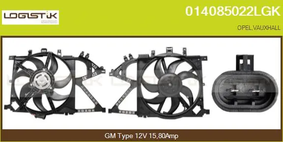 Electric Motor, radiator fan (014085022LGK)