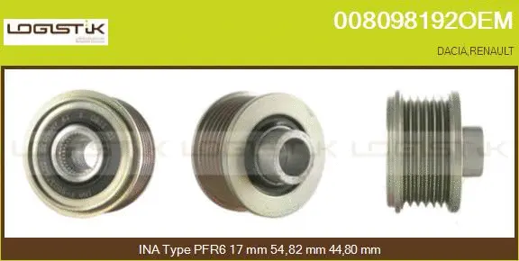 Belt Pulley, alternator (008098192OEM)