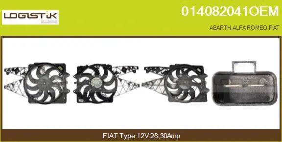 Electric Motor, radiator fan (014082041OEM)