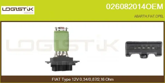 Resistor, interior blower (026082014OEM)