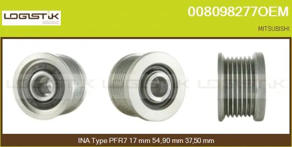 Belt Pulley, alternator (008098277OEM)