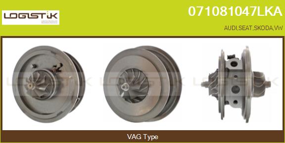 Core assembly, turbocharger (071081047LKA)