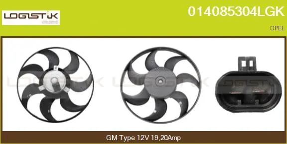 Fan, engine cooling (014085304LGK)