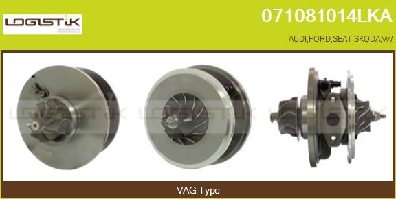 Core assembly, turbocharger (071081014LKA)