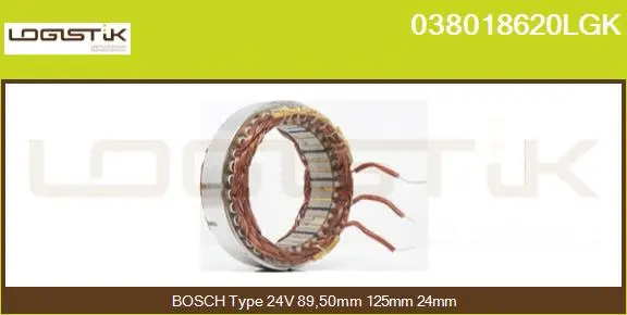 Stator, alternator (038018620LGK)