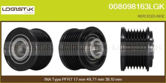 Belt Pulley, alternator (008098163LGK)