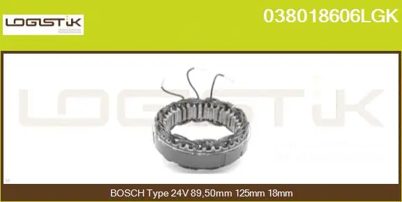 Stator, alternator (038018606LGK)