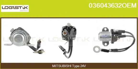 Solenoid Switch, starter (036043632OEM)