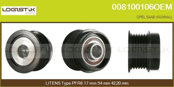 Belt Pulley, alternator (008100106OEM)